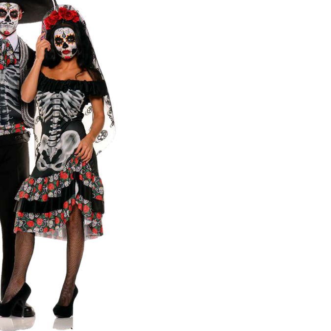 Costume femme reine du jour des morts