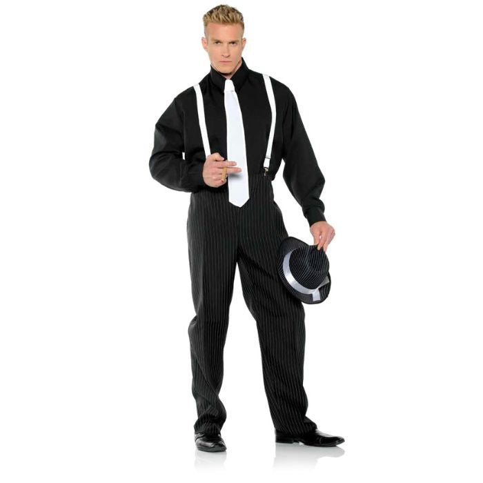 Costume homme gangster blanc et noir