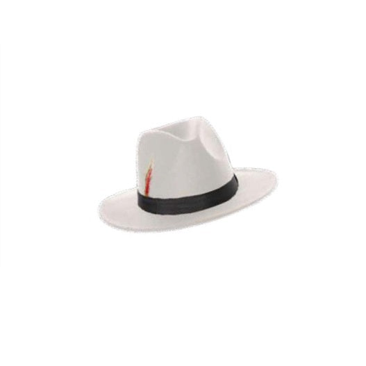 Chapeau fedora pour adulte blanc