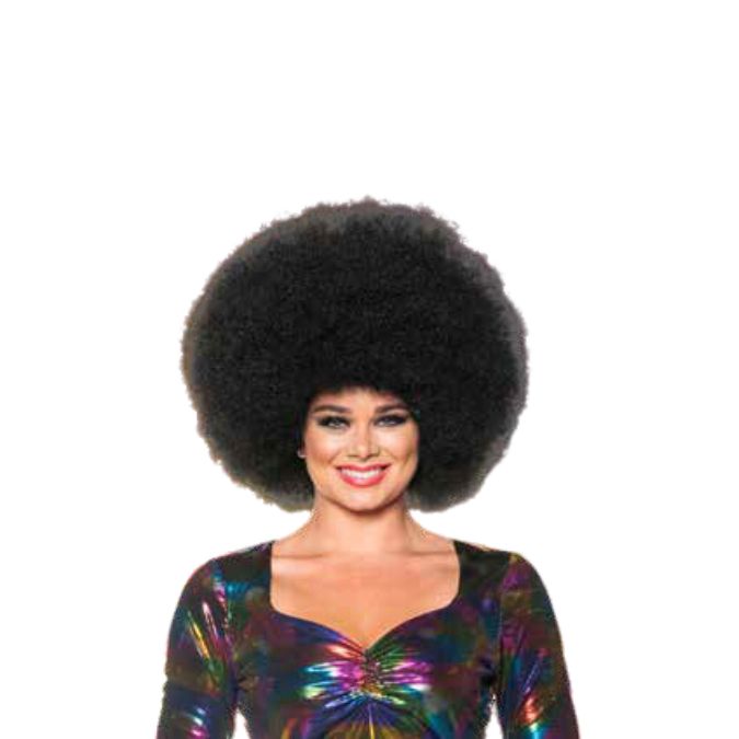 Perruque pour adulte afro brun