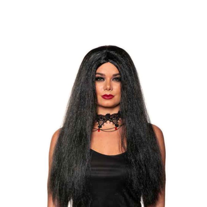 Perruque pour adulte longue noire