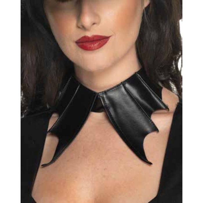Collier choker style chauve-souris noir