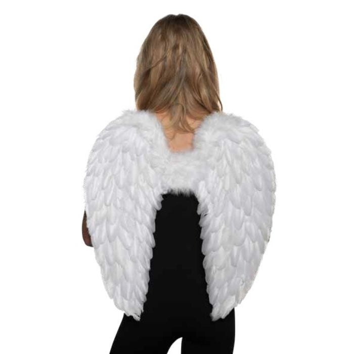 Ailes d'ange en plumes 21 po x 24 po