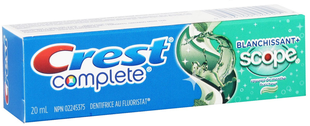 Dentifrice blanchissant scope format de voyage 20 ml Crest
