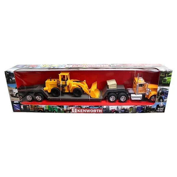 Camion avec remorque et pelle Kenworth