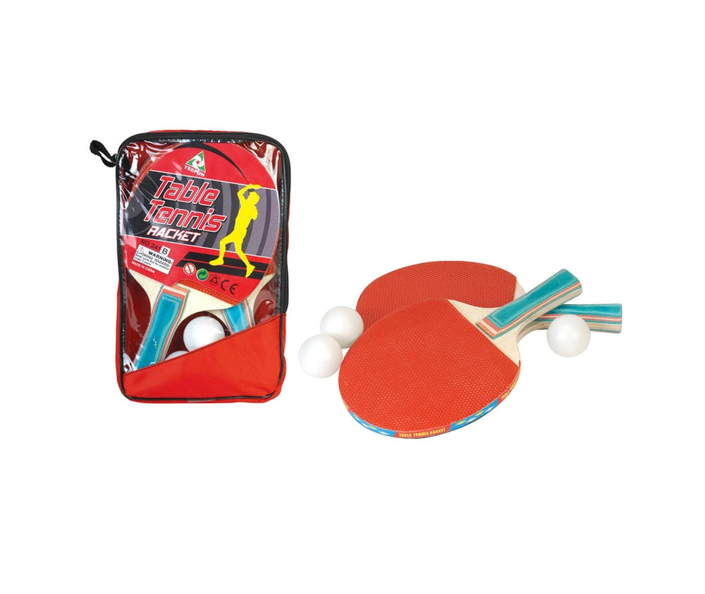 Ensemble de raquettes et balle de ping-pong avec pochette de transport