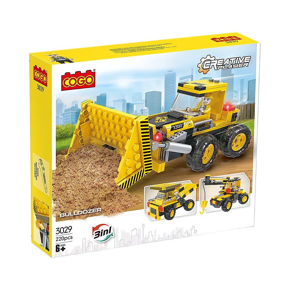 Mini bloc de construction camion 220 morceaux COGO (6 ans et plus)