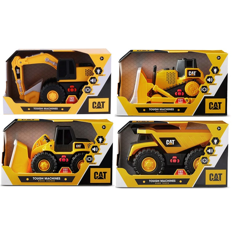 Camion de construction 10 po avec effets sonores et lumineux CAT (3 ans et plus)