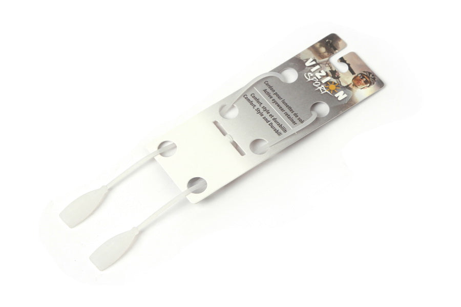 Cordon pour lunettes en silicone blanc