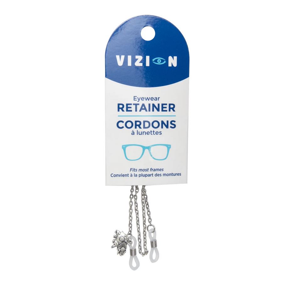 Chaîne à lunette argent avec pendentif éléphant