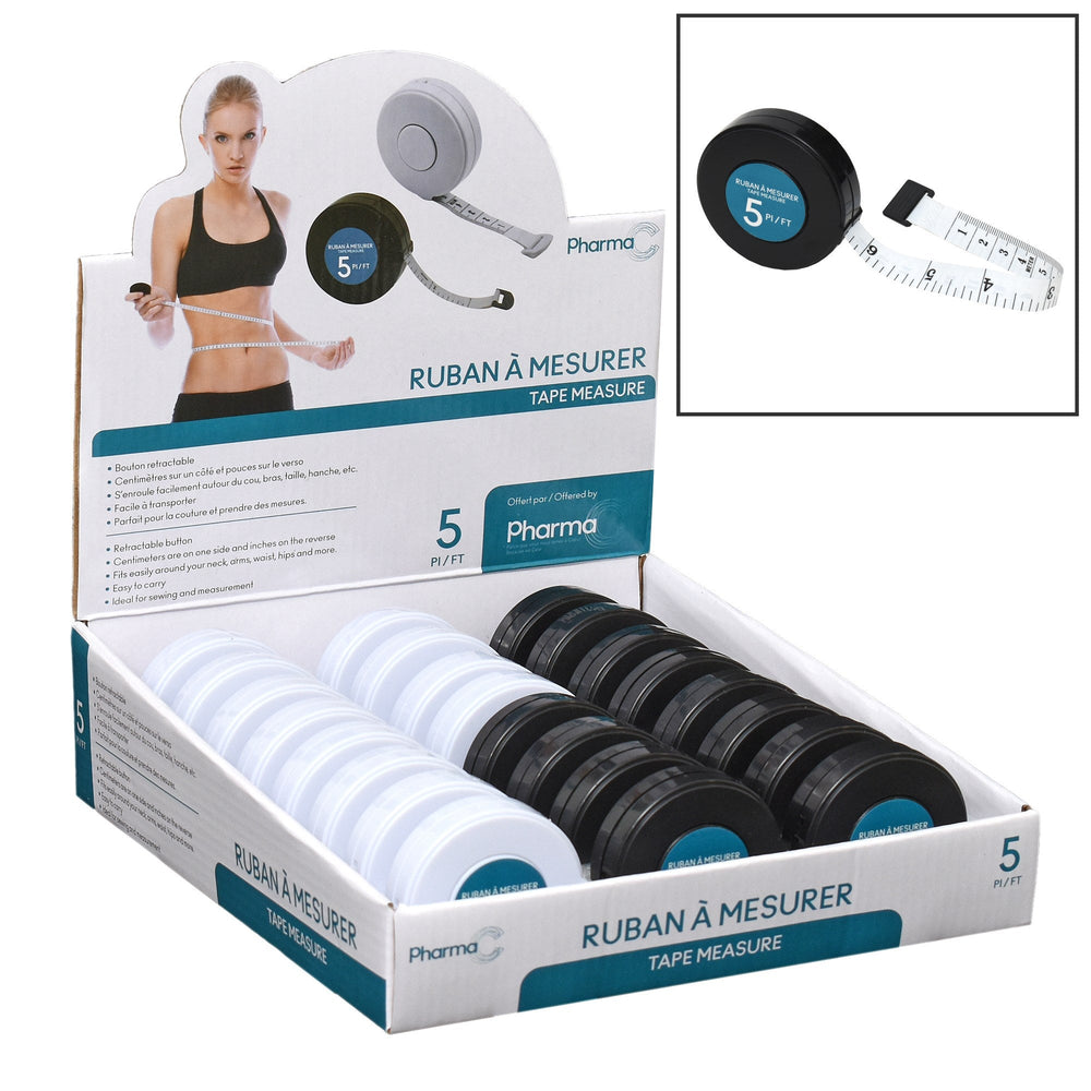 Ruban à mesurer blanc ou noir