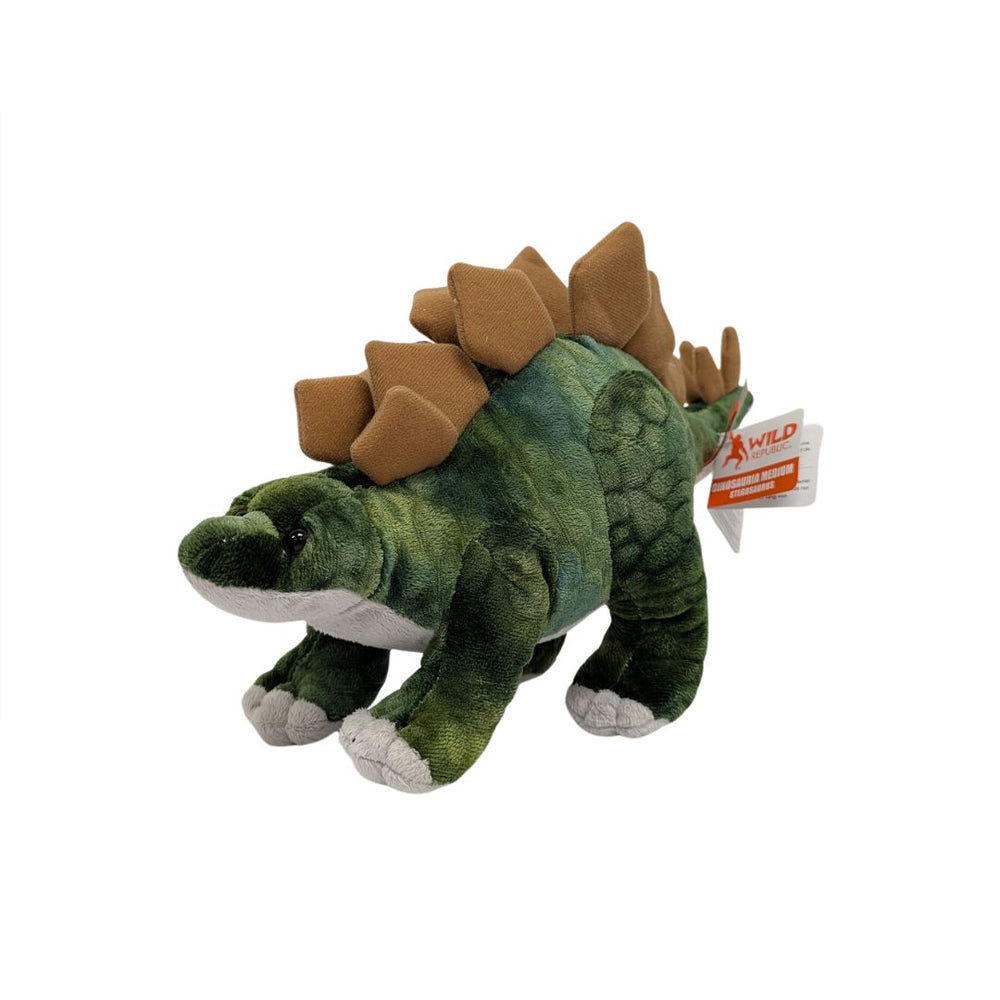 Peluche dinosaure stégosaure vert