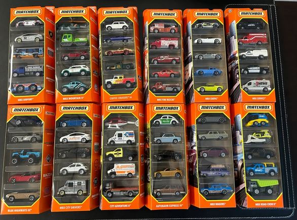 Ensemble de 5 voitures Matchbox