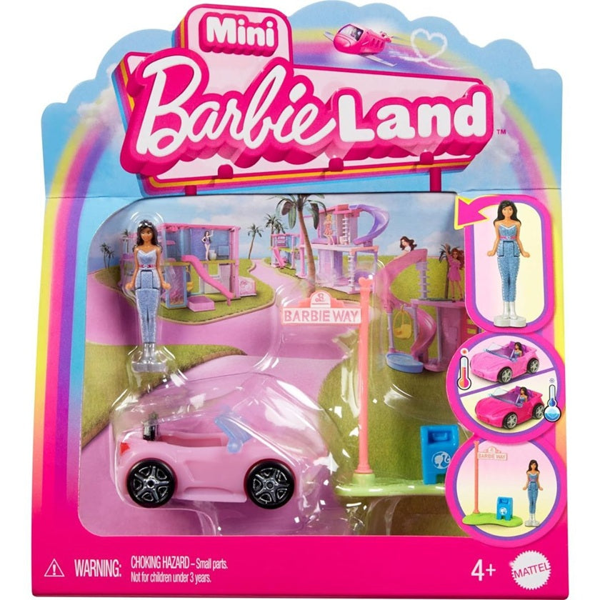 Voiture et figurine Mini Barbie Land (4 ans et plus)