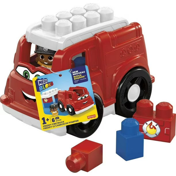 Mega Blocks camion de pompier 6 morceaux (1 an et +)