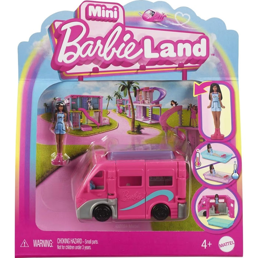 Caravane et figurine Mini Barbie Land (4 ans et plus)