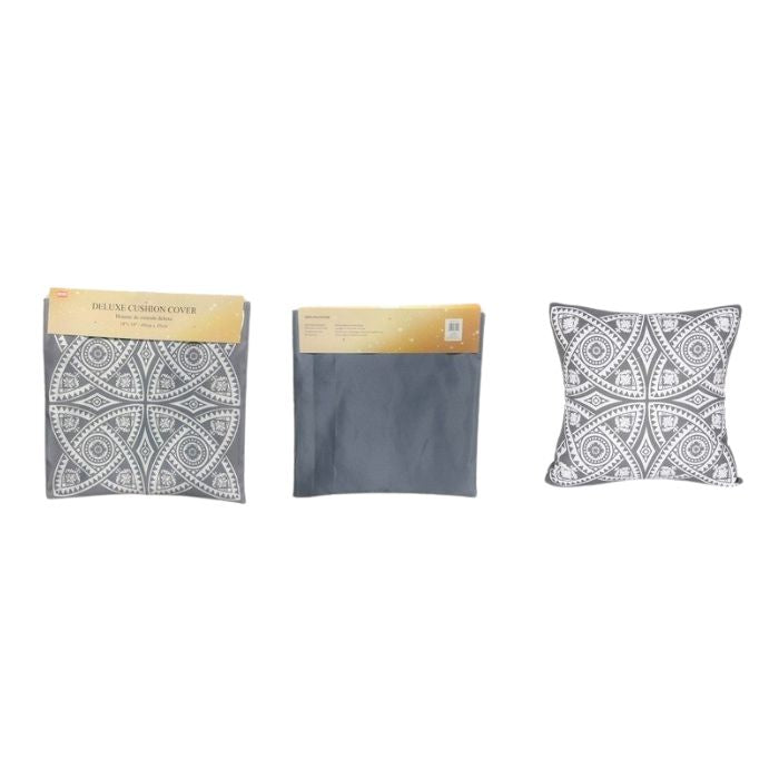 Housse de coussin 18 po x 18 po en satin mandala