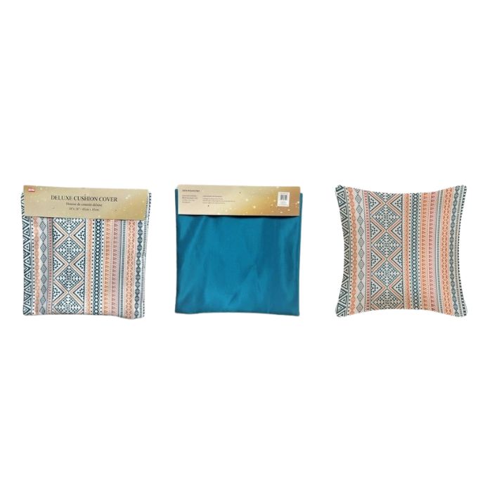 Housse de coussin 18 po x 18 po en satin imprimé