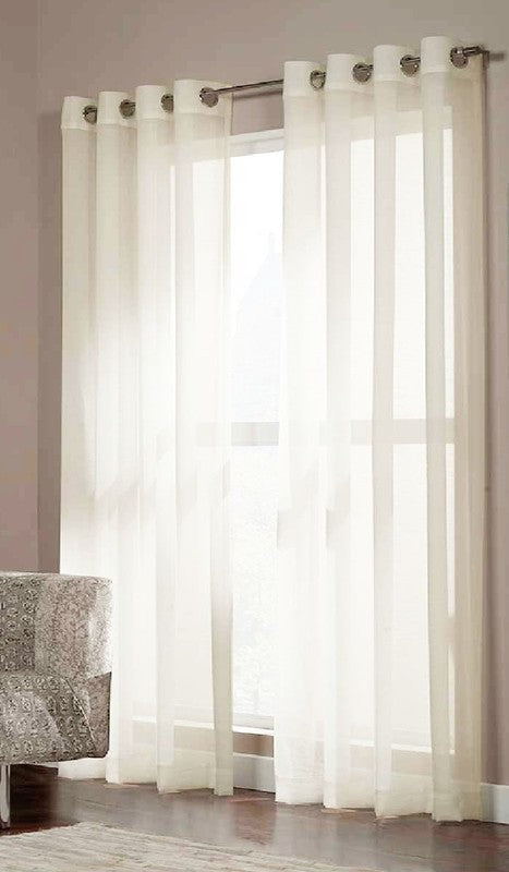 Rideau voilage 54 po x 108 po blanc
