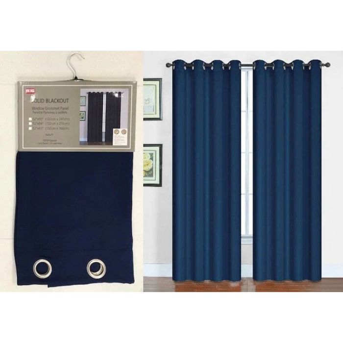 Rideau occultant 52 po x 95 po marine