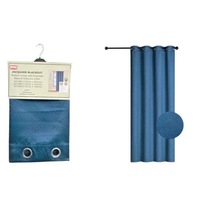 Rideau occultant 54 po x 95 po bleu foncé