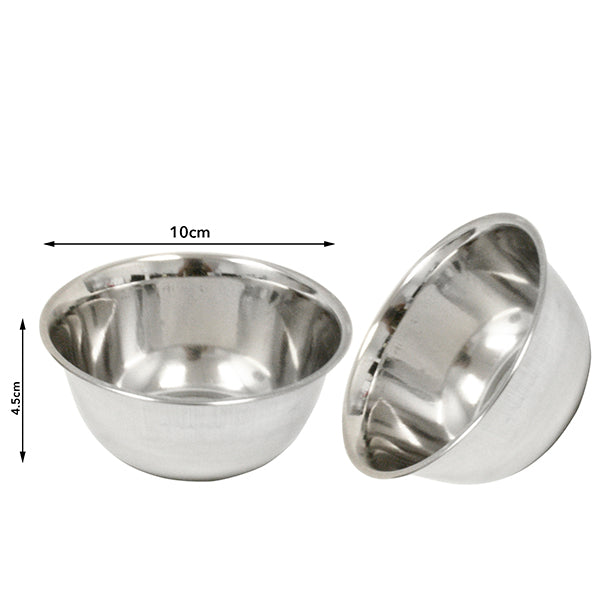 Bol rond 2,5 po en acier inoxydable (paquet de 2)