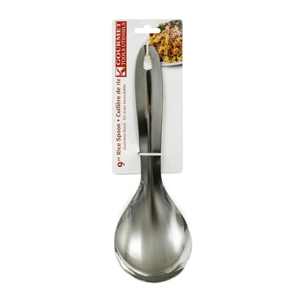 Cuillère à riz en acier inoxydable 9 po