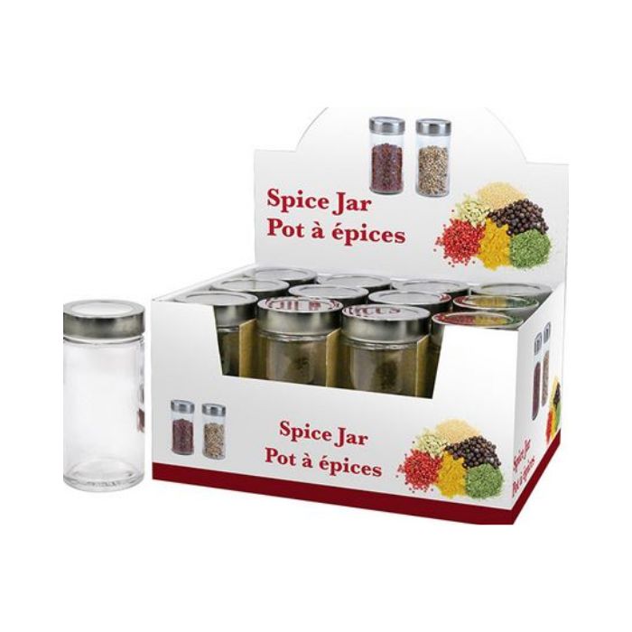 Pot à épices avec un couvercle transparent 200 ml
