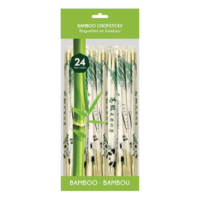 Baguette chinoise en bambou (24 paires)