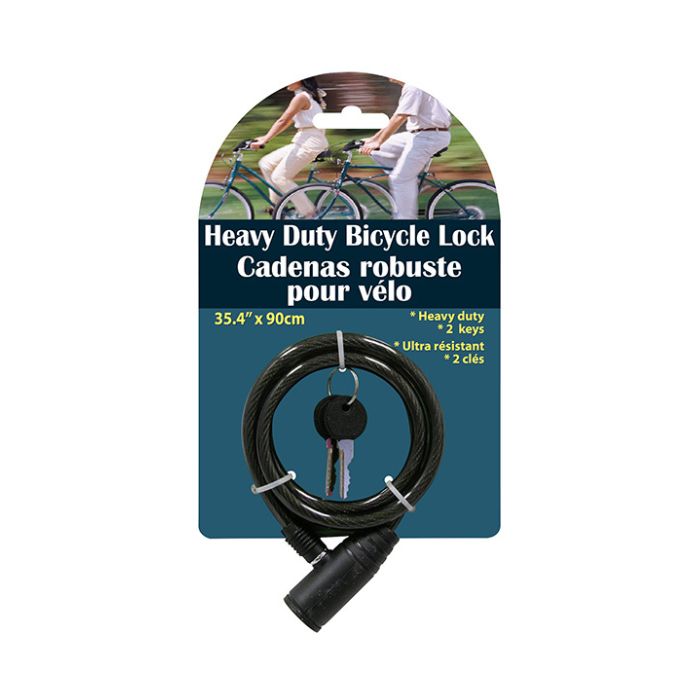 Cadenas pour vélo robuste à clé 35 po (8 mm)