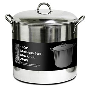 Chaudron avec couvercle en inox 15 L Gourmet