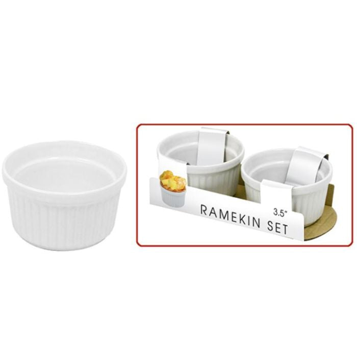 Ramequin 3,2 po blanc (paquet de 2)