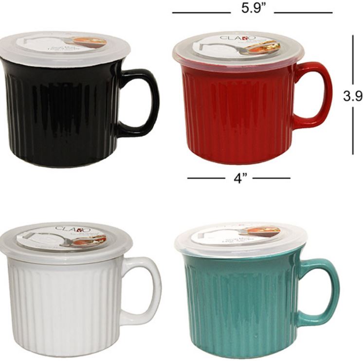 Tasse à soupe 20 oz avec couvercle