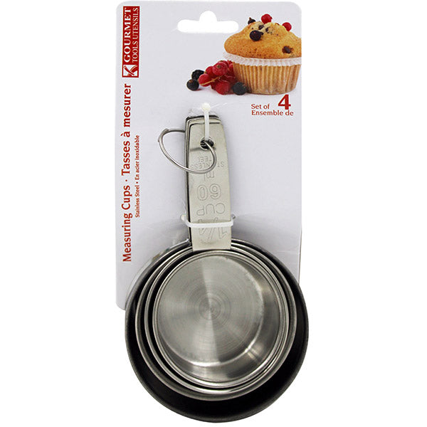 Tasse à mesurer en métal (paquet de 4)
