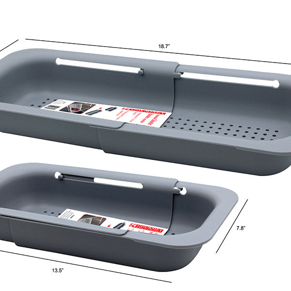 Passoire pour évier extensible 8 po x 13,5 po x 18,7 po