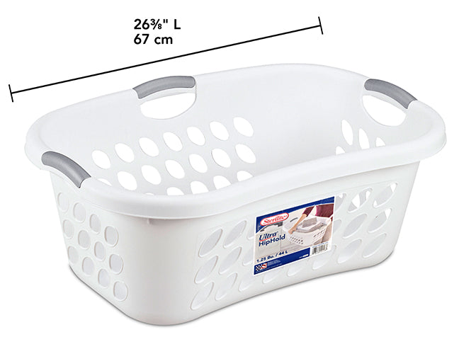 Panier à linge rectangle arrondi pour hanche Stérilite blanc
