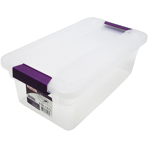 Boîte de rangement 5,5 L avec couvercle clair