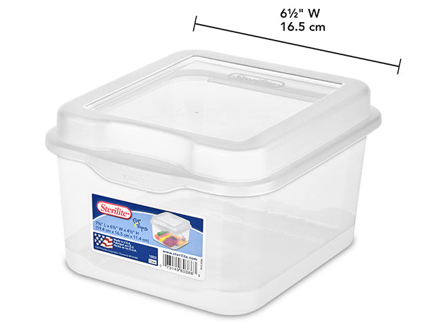 Boîte refermable pour CD 7,5 po x 6,5 po x 4,5 po Stérilite blanc