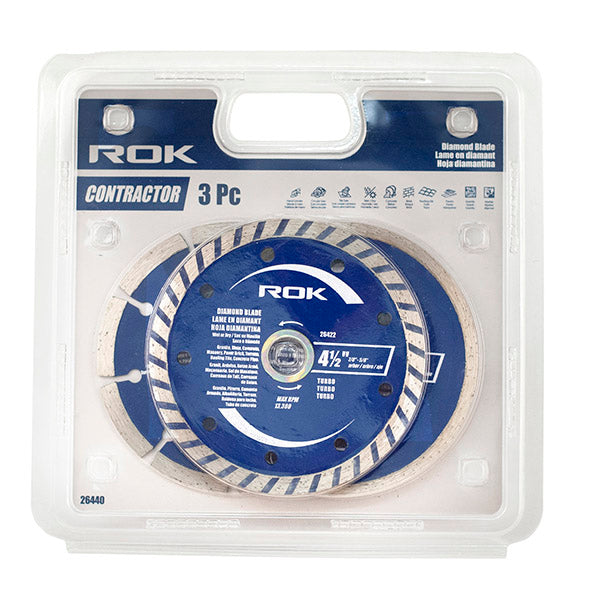 Lame pour scie rotative 4,5 po (paquet de 3)