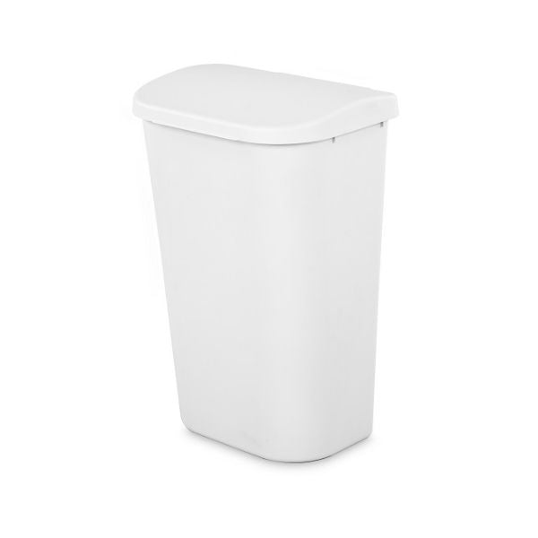 Poubelle avec couvercle à rabat 43 L Sterilite blanc