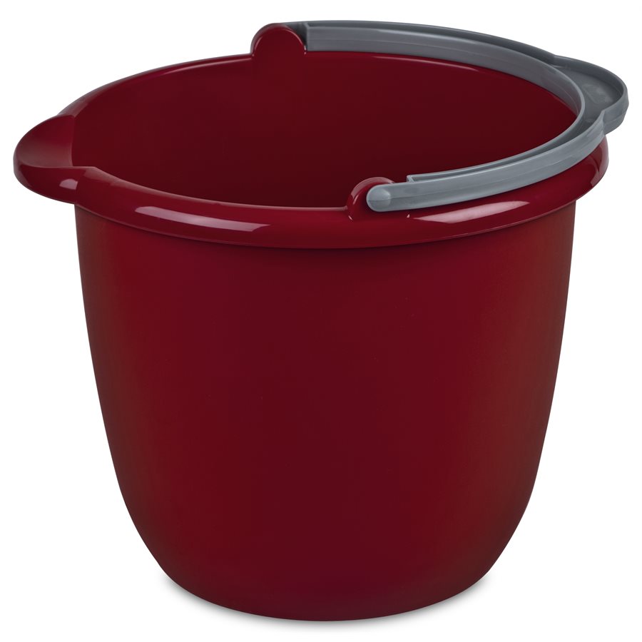 Chaudière 9,5 L avec poignée en plastique Stérilite rouge