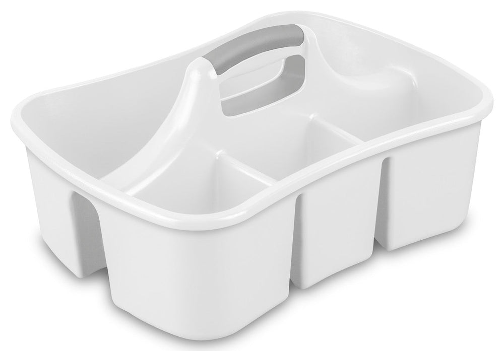 Panier de rangement pour produits ménager Stérilite blanc