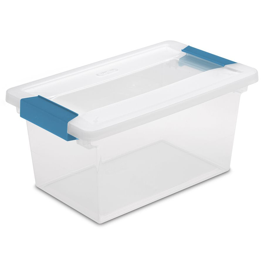 Boîte de rangement avec couvercle clip clair Stérilite 11 po x 6.5 po x 5,5 po