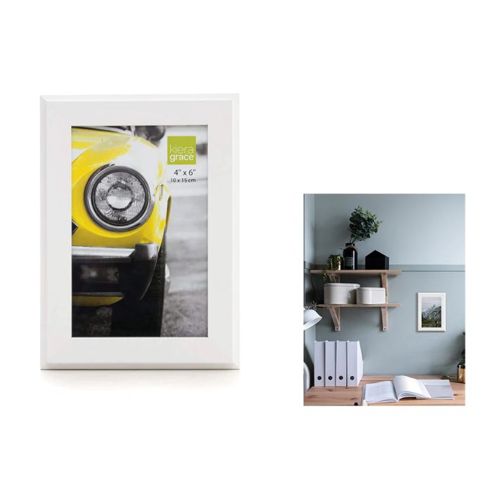 Cadre photo en bois blanc