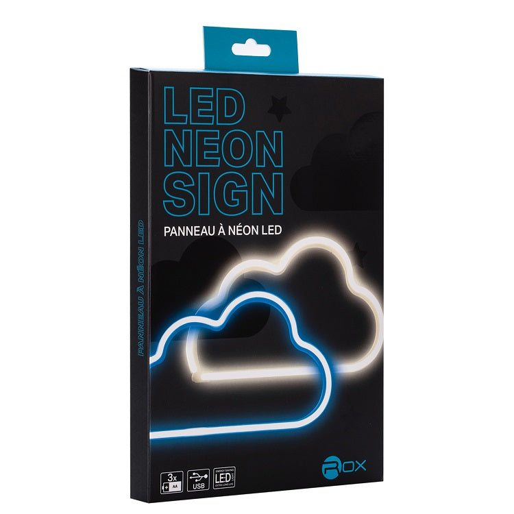 Enseigne lumineuse DEL nuage