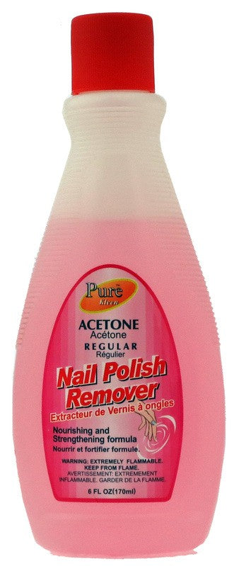Dissolvant pour vernis à ongles avec acétone 170 ml régulier Pure Kleen