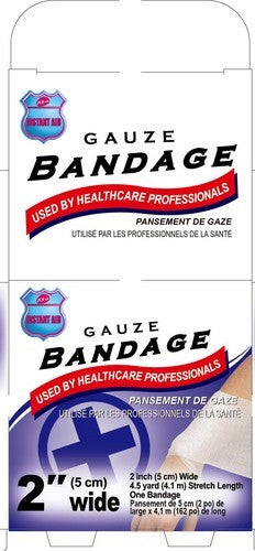 Pansement de gaze 2 pouces x 13,5 pieds