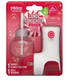 Réchaud pour huile parfumée Glade avec recharge canne de bonbon