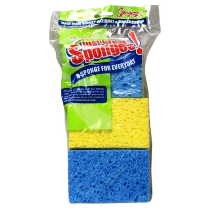 Éponge à récurer en cellulose (paquet de 3)