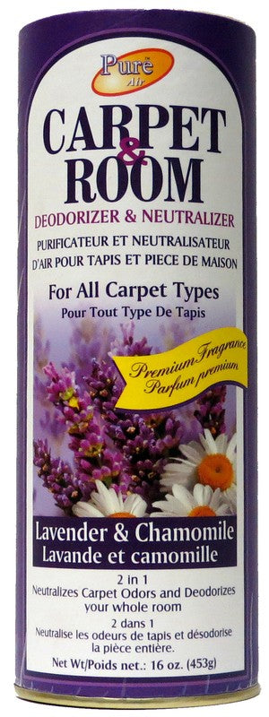 Désodorisant et neutralisateur d'odeur pour tapis 454 g Pure Air lavande et camomille